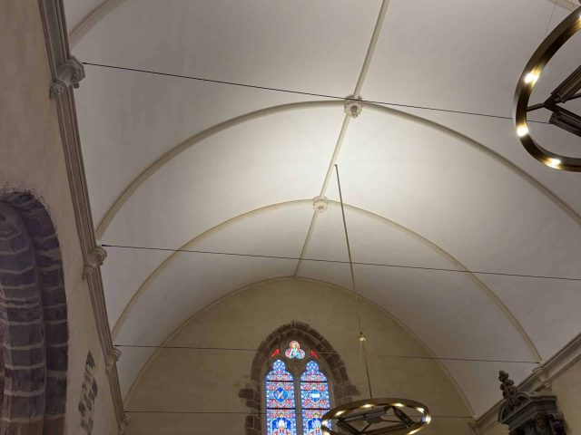 Corniche et voute en plâtre